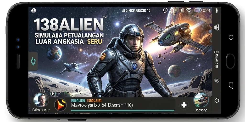 Screenshot utama 138ALIEN menampilkan pemain menjelajahi planet baru.