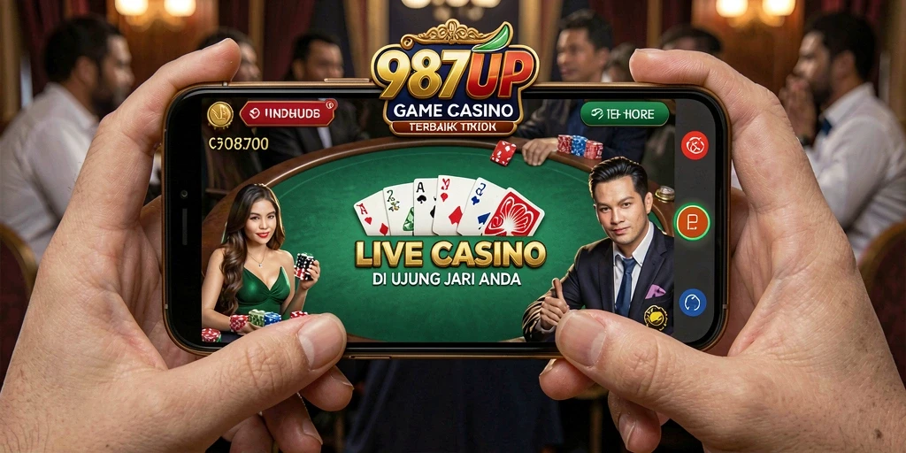 Gameplay menegangkan di aplikasi Live Casino 987UP.