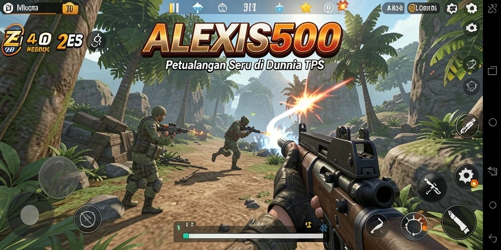 Tampilan gameplay seru dari ALEXIS500 saat pertempuran.