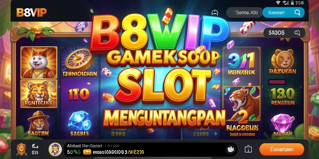 Tampilan gameplay menarik dari B8VIP dengan mesin slot beragam.
