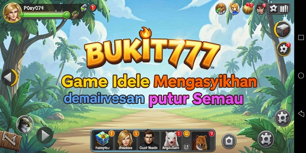 Tangkapan layar utama BUKIT777 yang menunjukkan gameplay yang menarik dan santai.
