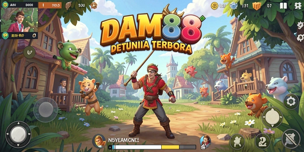 Tampilan gameplay seru di dunia terbuka DAM88.