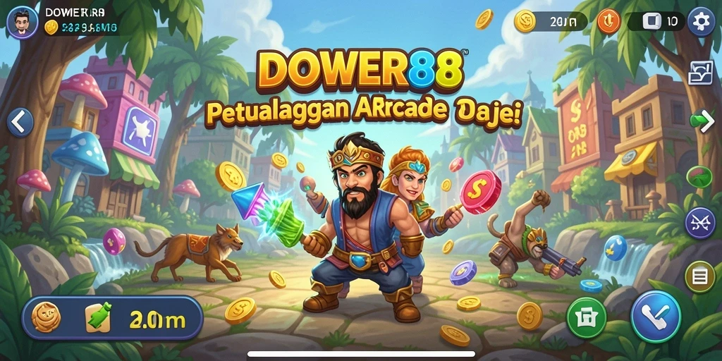 Gameplay DOWER88 yang seru dan penuh warna.