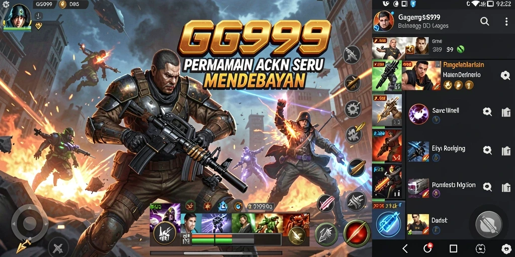 Screenshot GG999 menampilkan aksi pertarungan yang seru dan mendebarkan.