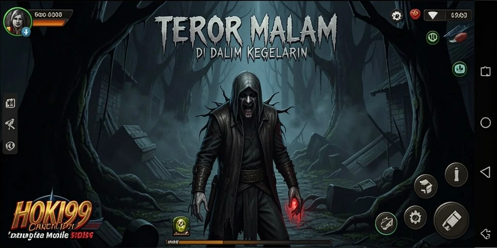 Tampilan gameplay HOKI99 yang menegangkan dan menyeramkan.