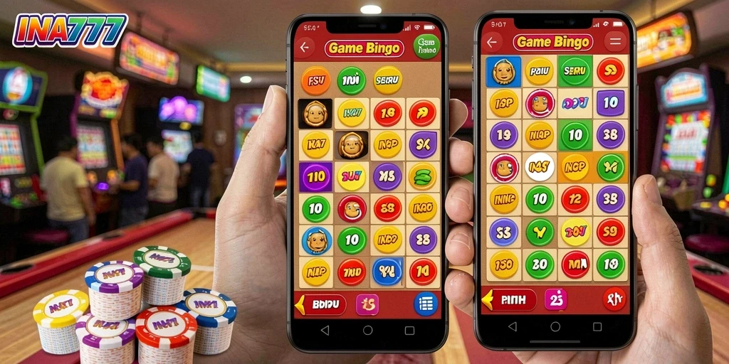 Screenshot gameplay Bingo yang mendebarkan dan penuh warna.