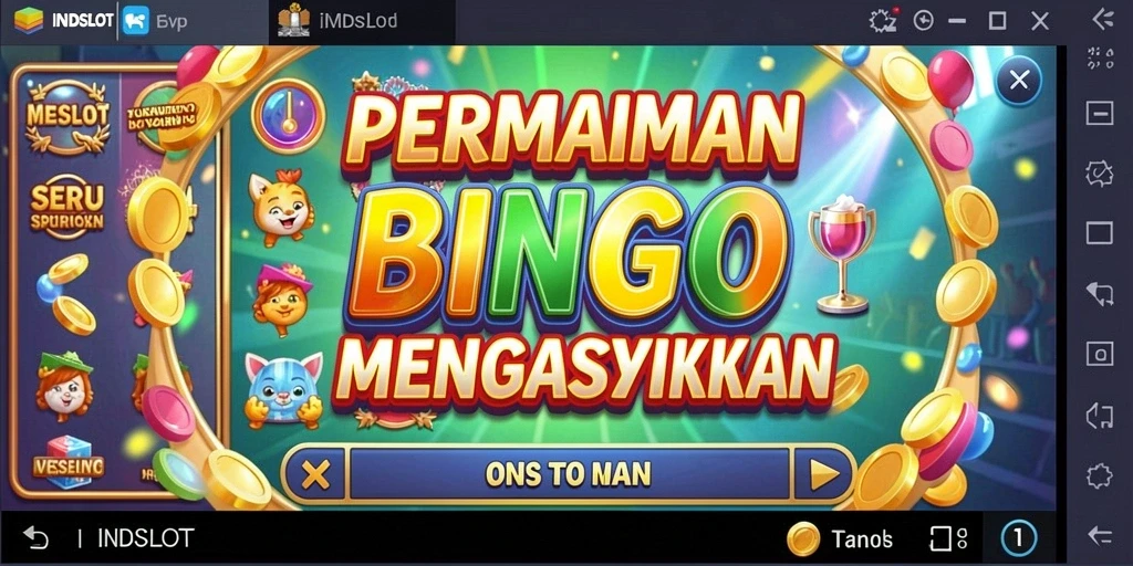 Screenshot gameplay INDSLOT yang menampilkan keseruan bermain Bingo.