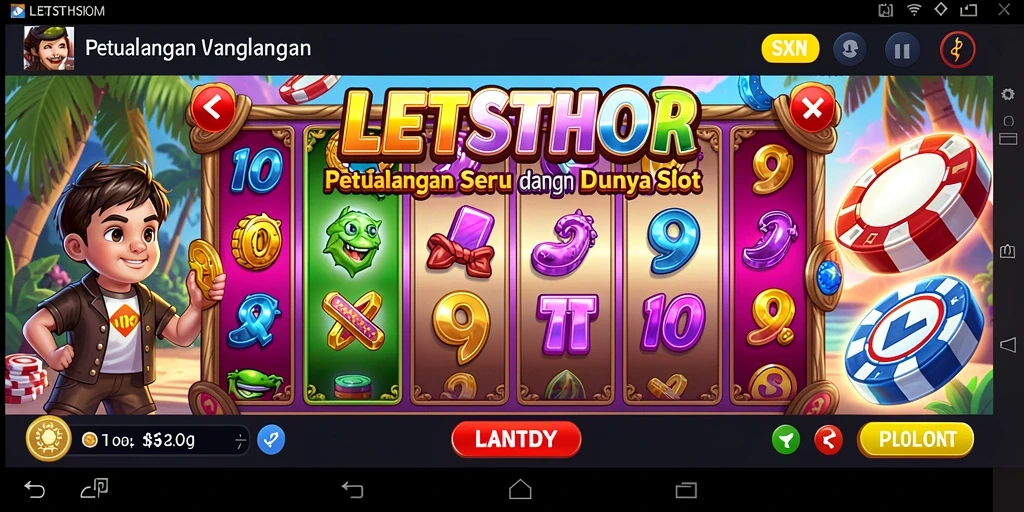 Tampilan menakjubkan dari gameplay LETSTHOR yang penuh warna dan seru.