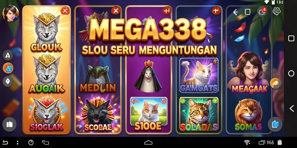 Tampilan gameplay seru dari MEGA338 slot yang mengasyikkan.