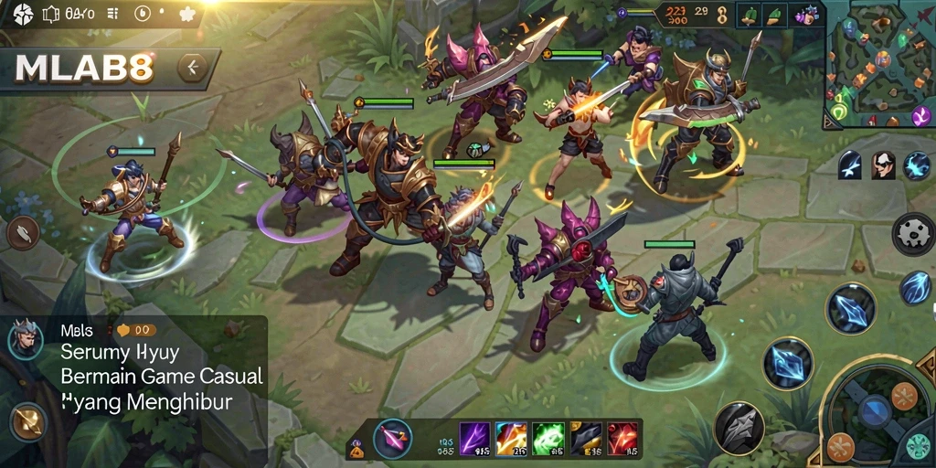 Tampilan gameplay seru di MLBB8 yang menyenangkan.
