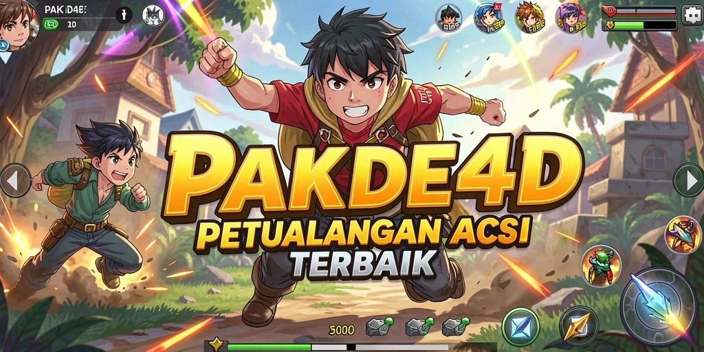 Tampilan menarik dari gameplay PAKDE4D yang penuh aksi anime.