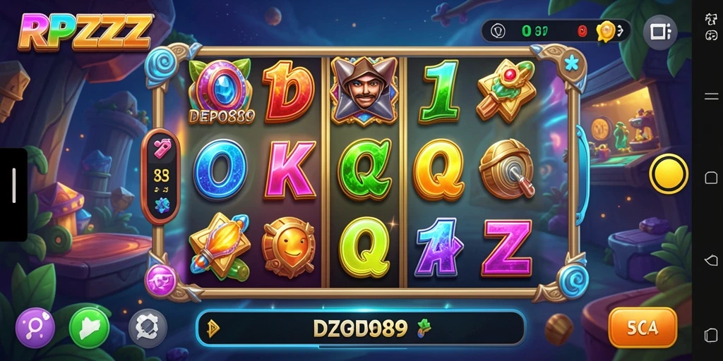 Tampilan gameplay seru dan menarik dari permainan Slot RPZZZ.