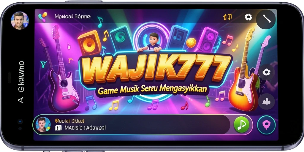 Screenshot gameplay WAJIK777 dengan tantangan musik yang menarik.