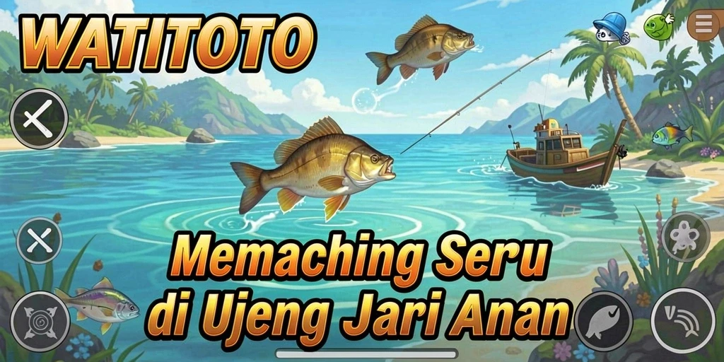 Tangkapan ikan besar dalam gameplay WATITOTO.