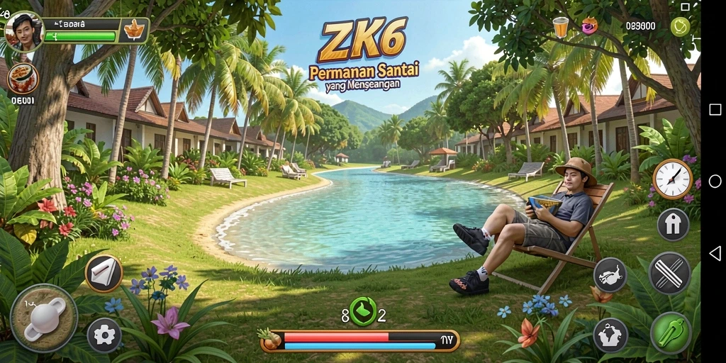 Tampilan gameplay <strong>ZK6</strong> yang penuh warna dan menarik.